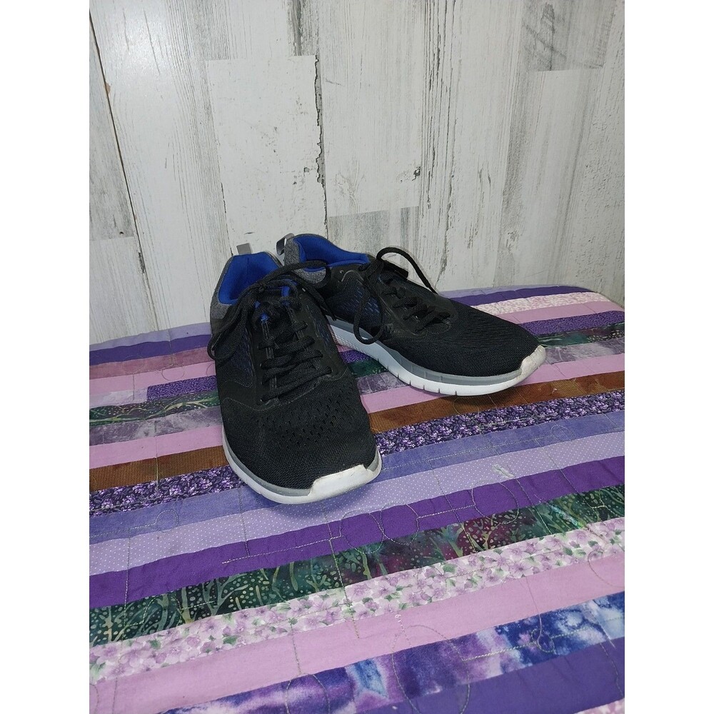 Reebok Shoes Mens 8  Prime Run Athletic Sneakers EF8937 Black Fabric Lace Up